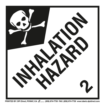 Inhalation Hazard 2 Worded